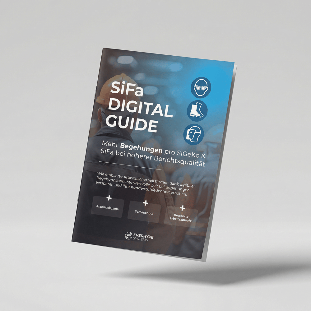 Cover des SiFa Digital Guide mit Praxisbeispielen, Screenshots und bewährten Arbeitsabläufen
